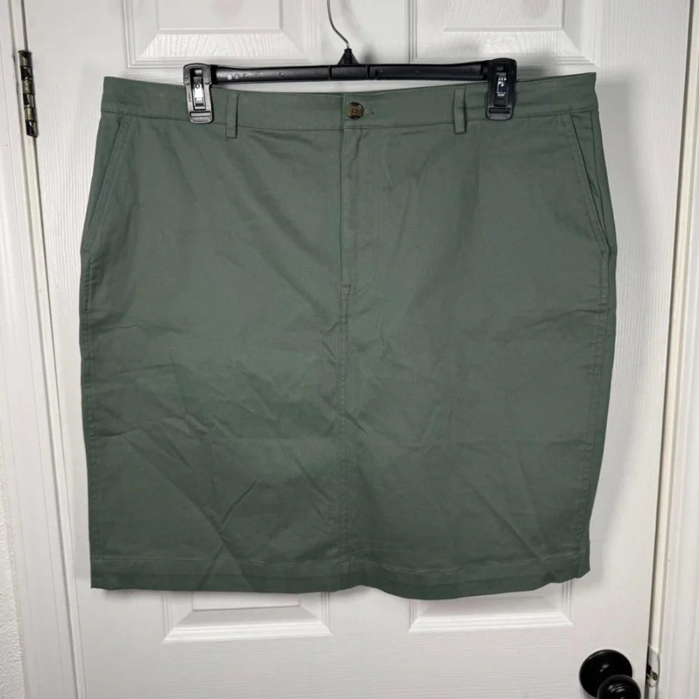 NWT J.Crew‎ Factory Womens Stretch Knee Length Pencil Skirt Sage Green
